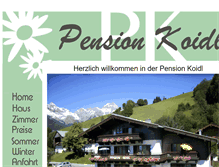 Tablet Screenshot of pension-koidl.members.cablelink.at